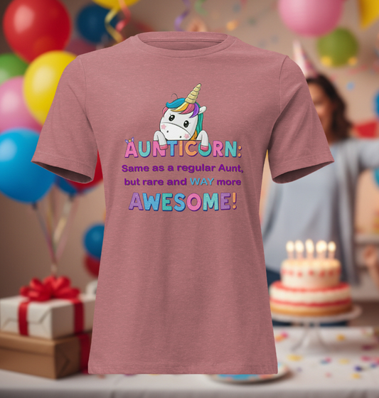 Women's Relaxed T-Shirt - Aunticorn