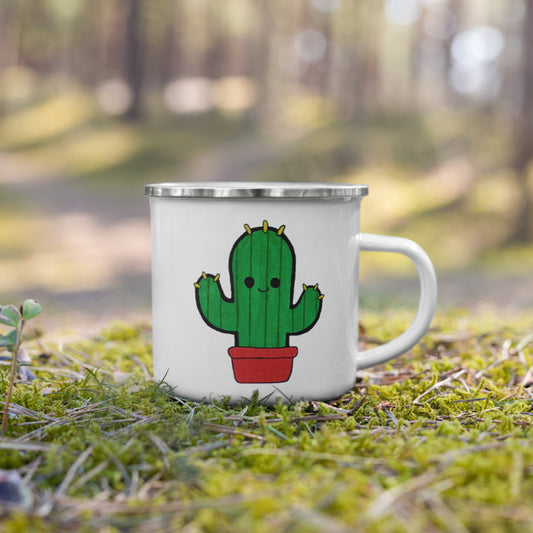 Mug (Enamel) - Cactus