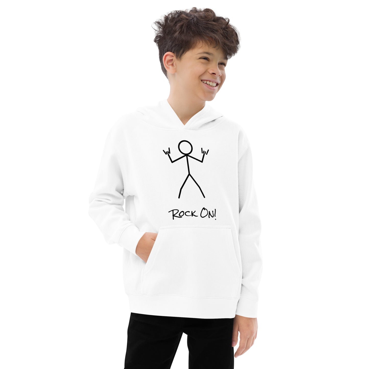 Kid's Fleece Hoodie - Rock On