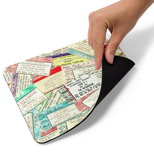 Mouse Pad- Vintage Concert Collage