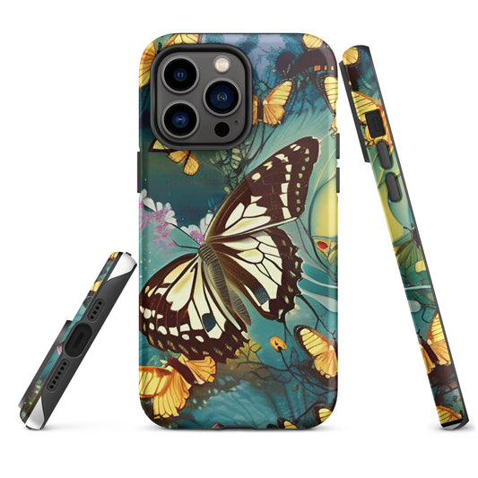 Tough iPhone case - Japan Butterfly
