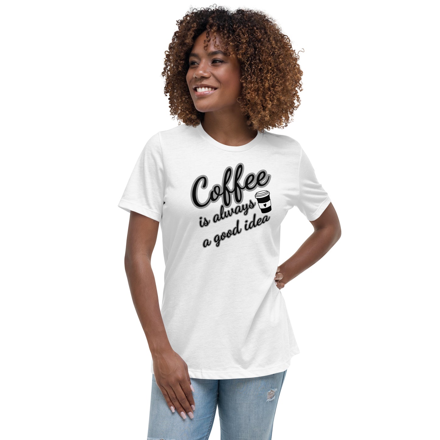 Women's Relaxed T-Shirt- Coffee