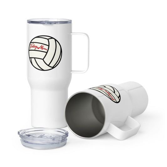 Travel mug with a handle - Volley Mom
