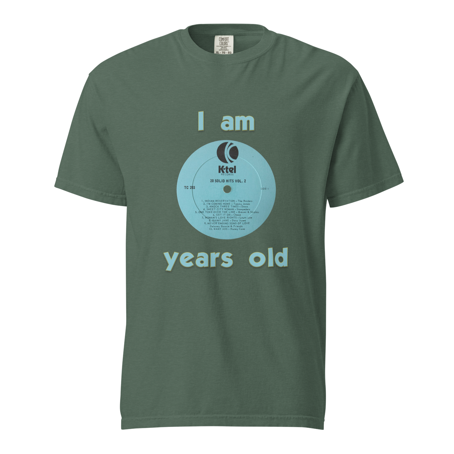 Unisex garment-dyed heavyweight t-shirt - K-Tel Years Old