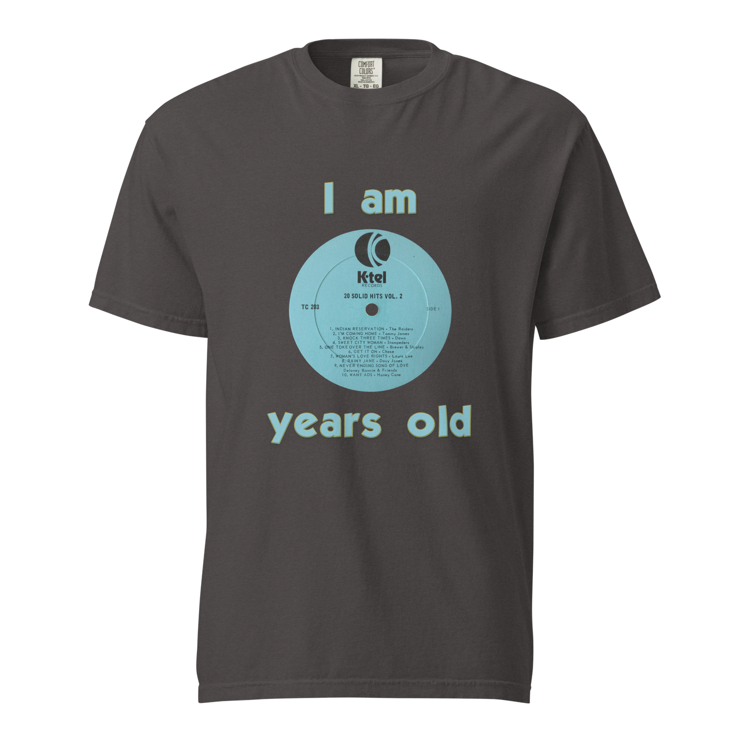 Unisex garment-dyed heavyweight t-shirt - K-Tel Years Old