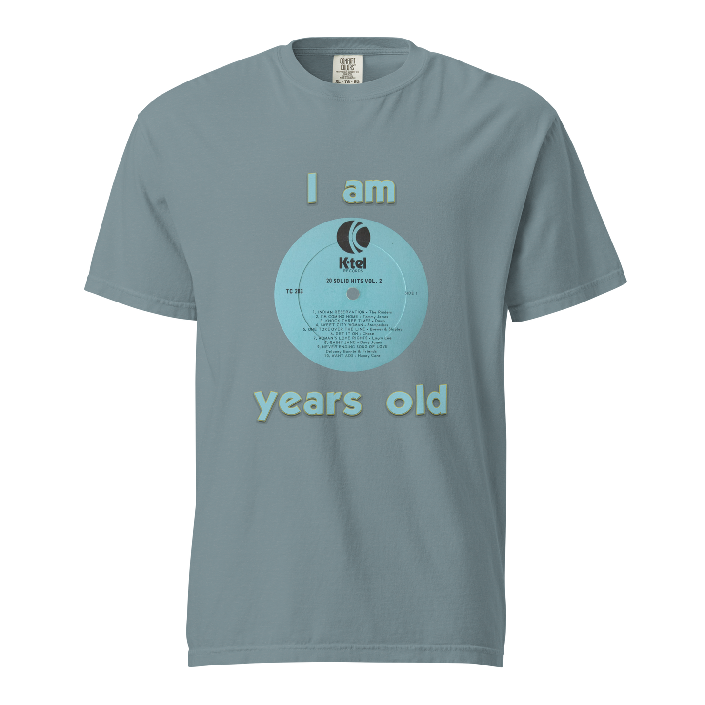 Unisex garment-dyed heavyweight t-shirt - K-Tel Years Old