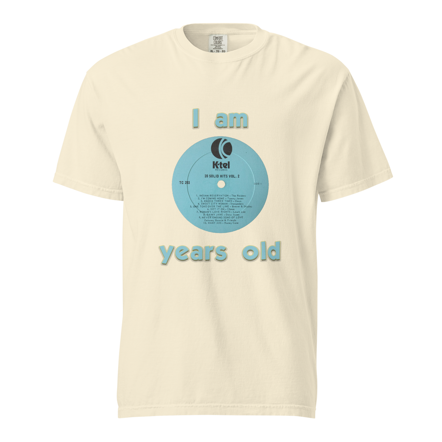 Unisex garment-dyed heavyweight t-shirt - K-Tel Years Old