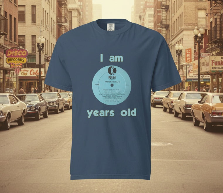 Unisex garment-dyed heavyweight t-shirt - K-Tel Years Old