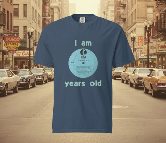 Unisex garment-dyed heavyweight t-shirt - K-Tel Years Old