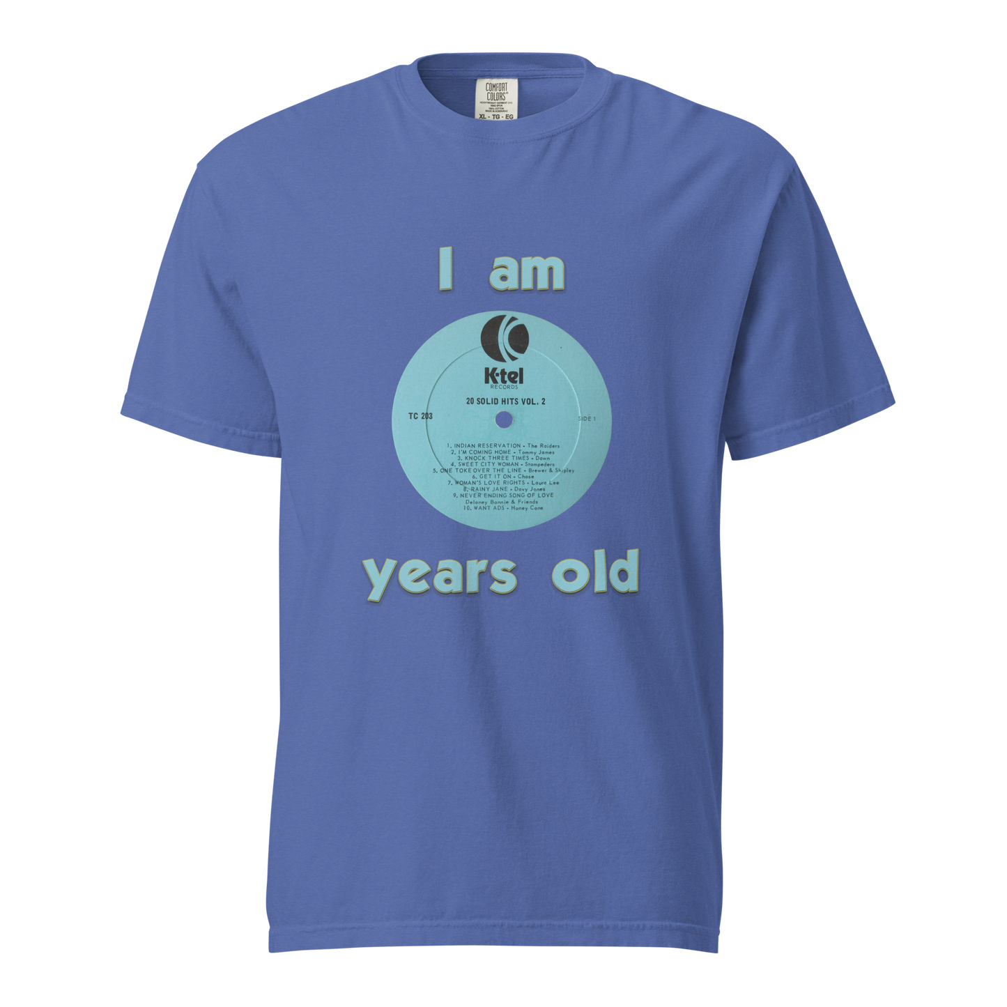 Unisex garment-dyed heavyweight t-shirt - K-Tel Years Old