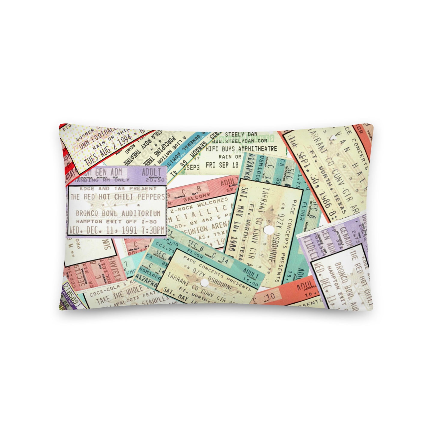 Basic Pillow - Vintage Concert Collage I