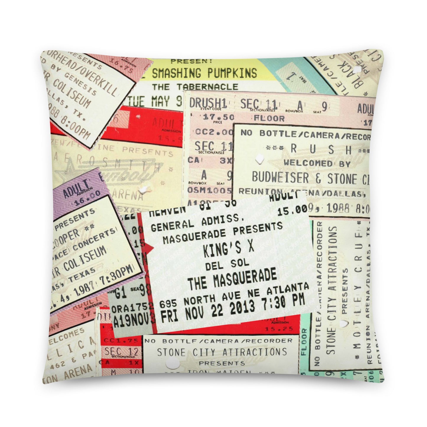 Basic Pillow - Vintage Concert Collage I