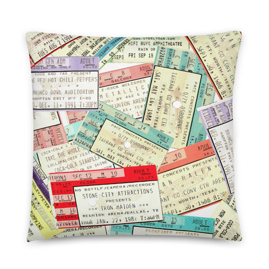 Basic Pillow - Vintage Concert Collage I