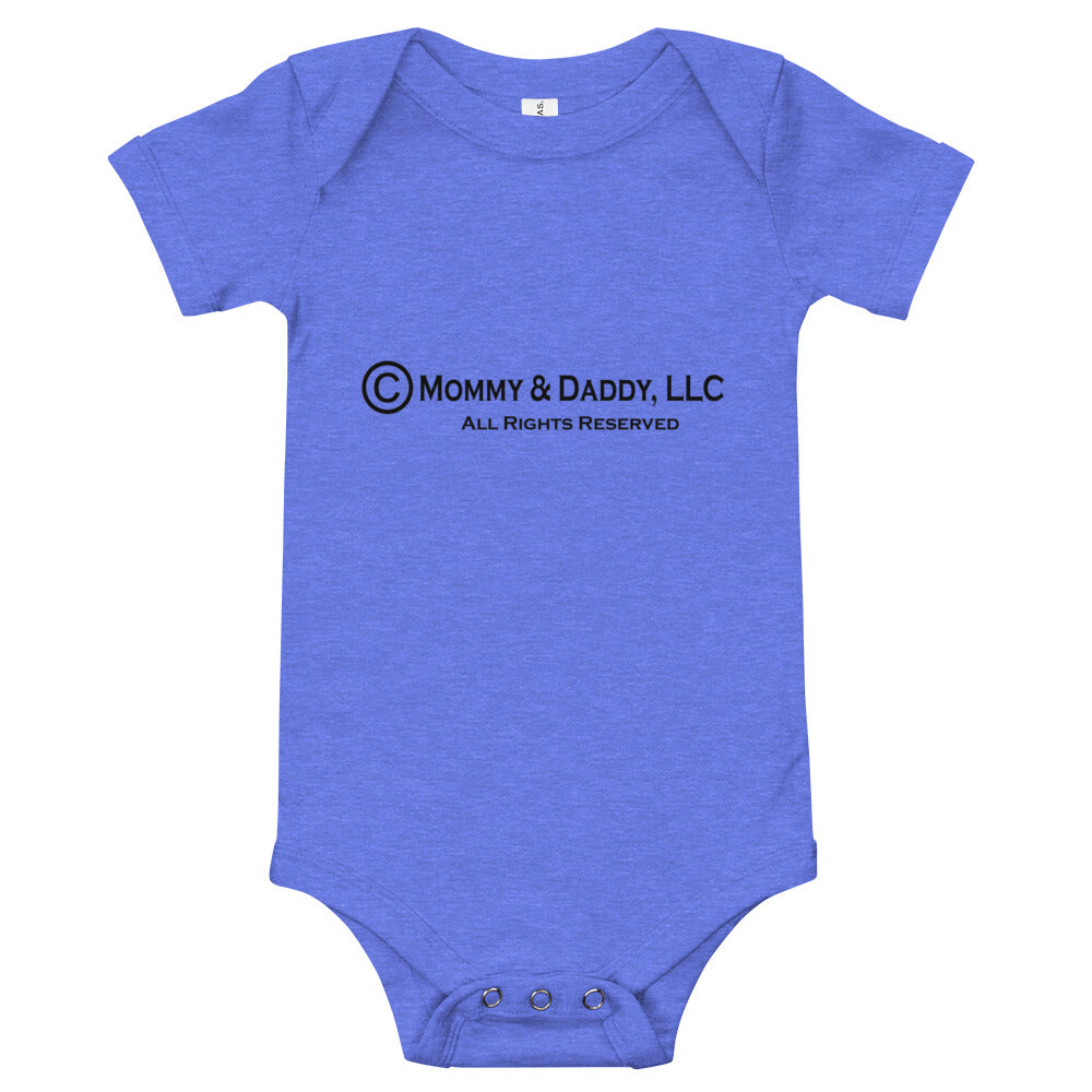 Baby Short Sleeve One Piece - Copyright