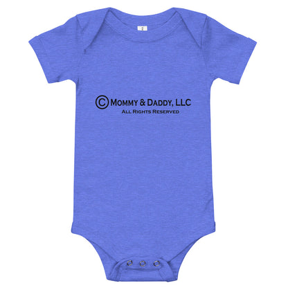 Baby Short Sleeve One Piece - Copyright