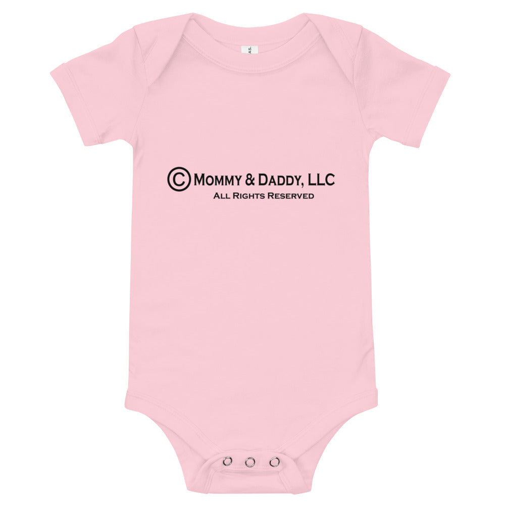 Baby Short Sleeve One Piece - Copyright
