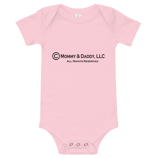 Baby Short Sleeve One Piece - Copyright