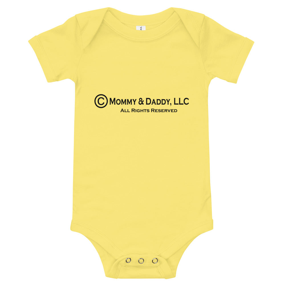 Baby Short Sleeve One Piece - Copyright