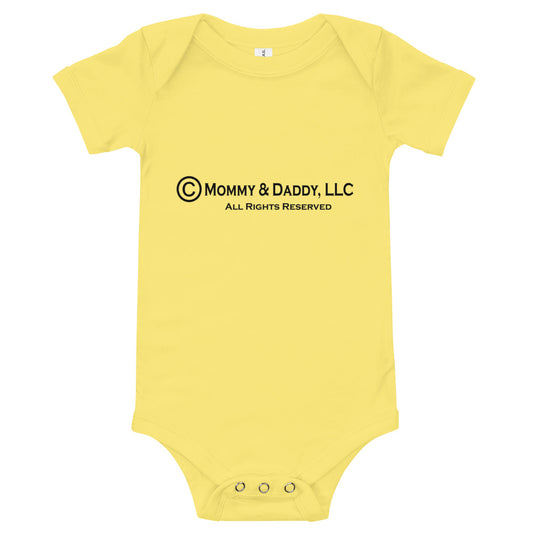 Baby Short Sleeve One Piece - Copyright