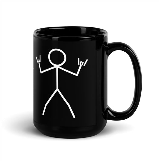 Black Glossy Mug - Rock 'n Roll