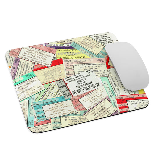 Mouse Pad- Vintage Concert Collage