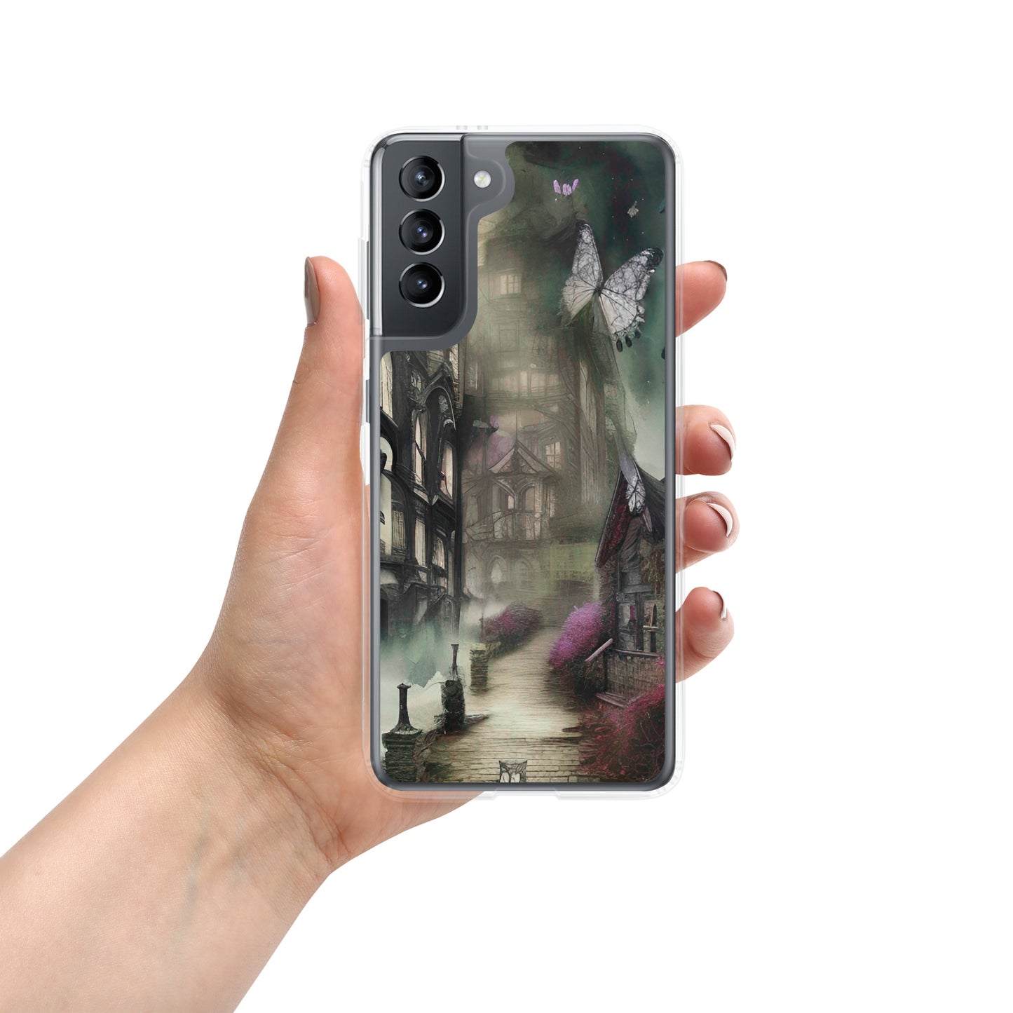 Samsung Case - Butterfly Street Scene