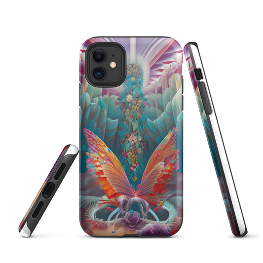 Tough iPhone case- Psychedelic Butterfly