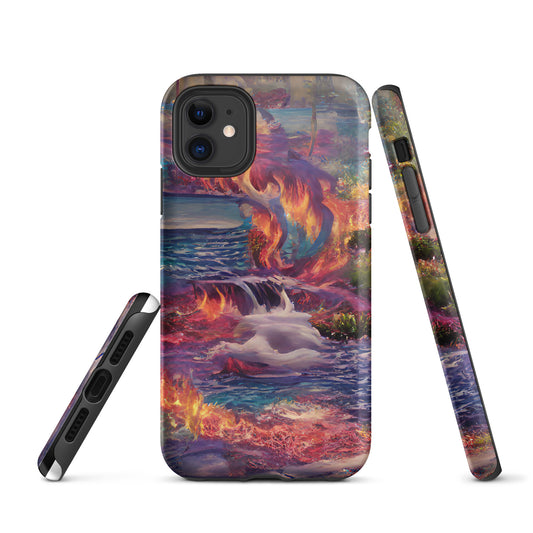 Tough iPhone case - Fire Lake