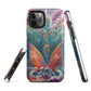Tough iPhone case- Psychedelic Butterfly