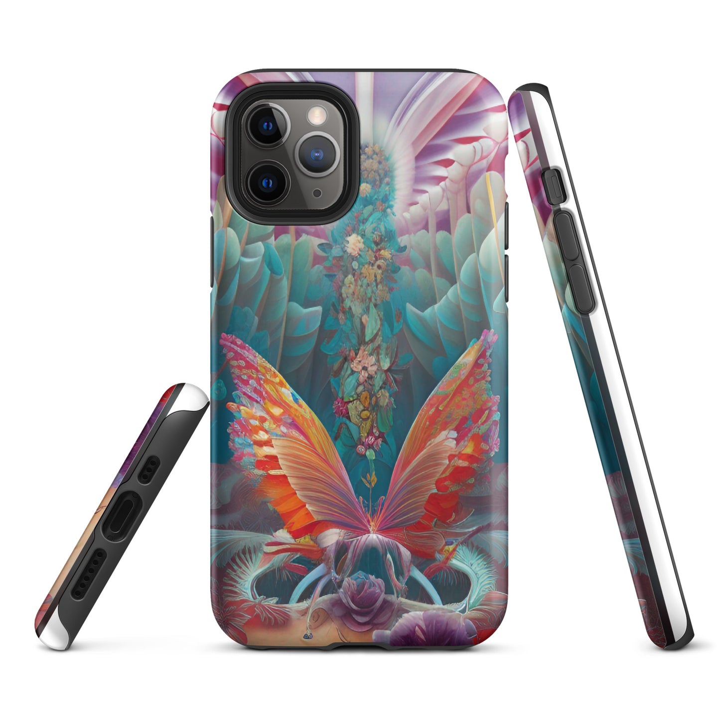 Tough iPhone case- Psychedelic Butterfly