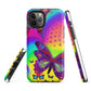 Tough iPhone case - Psychedelic Butterfly