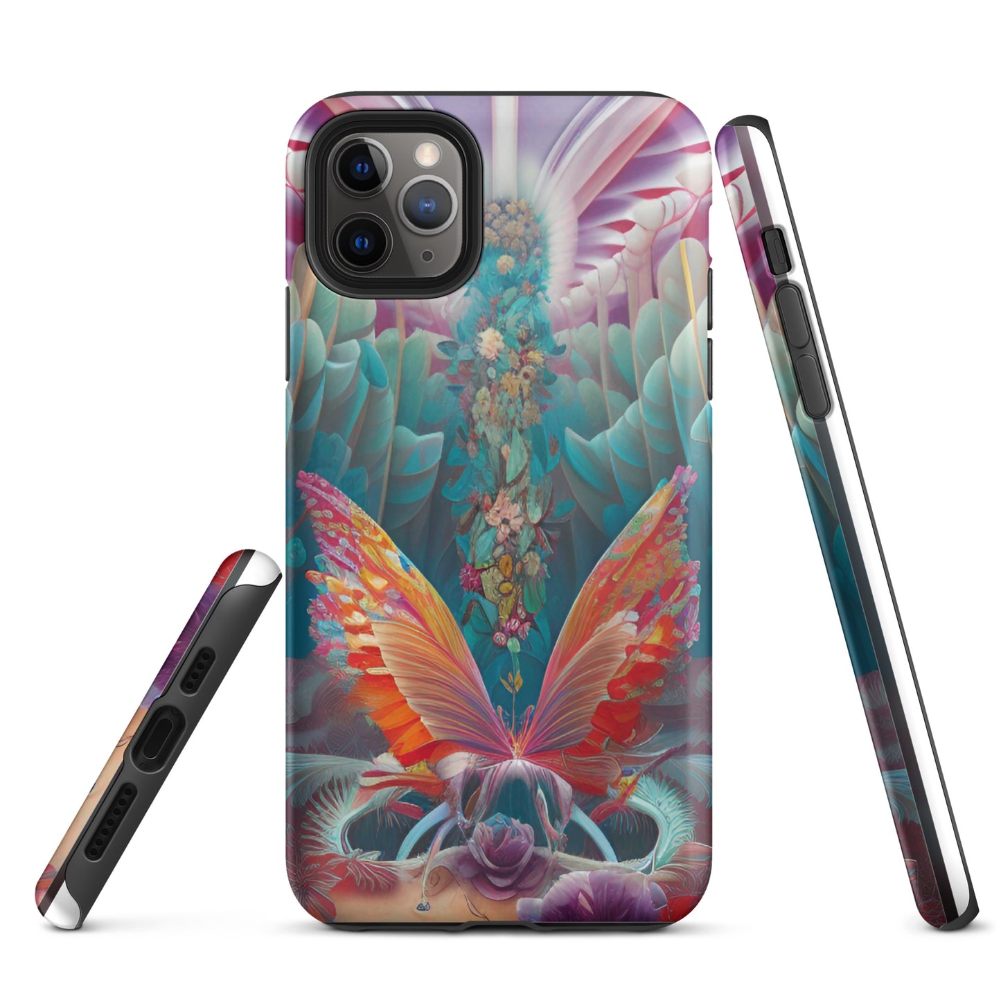Tough iPhone case- Psychedelic Butterfly