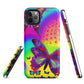 Tough iPhone case - Psychedelic Butterfly