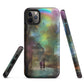 Tough iPhone case - Rainbow Street Scene