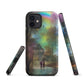 Tough iPhone case - Rainbow Street Scene