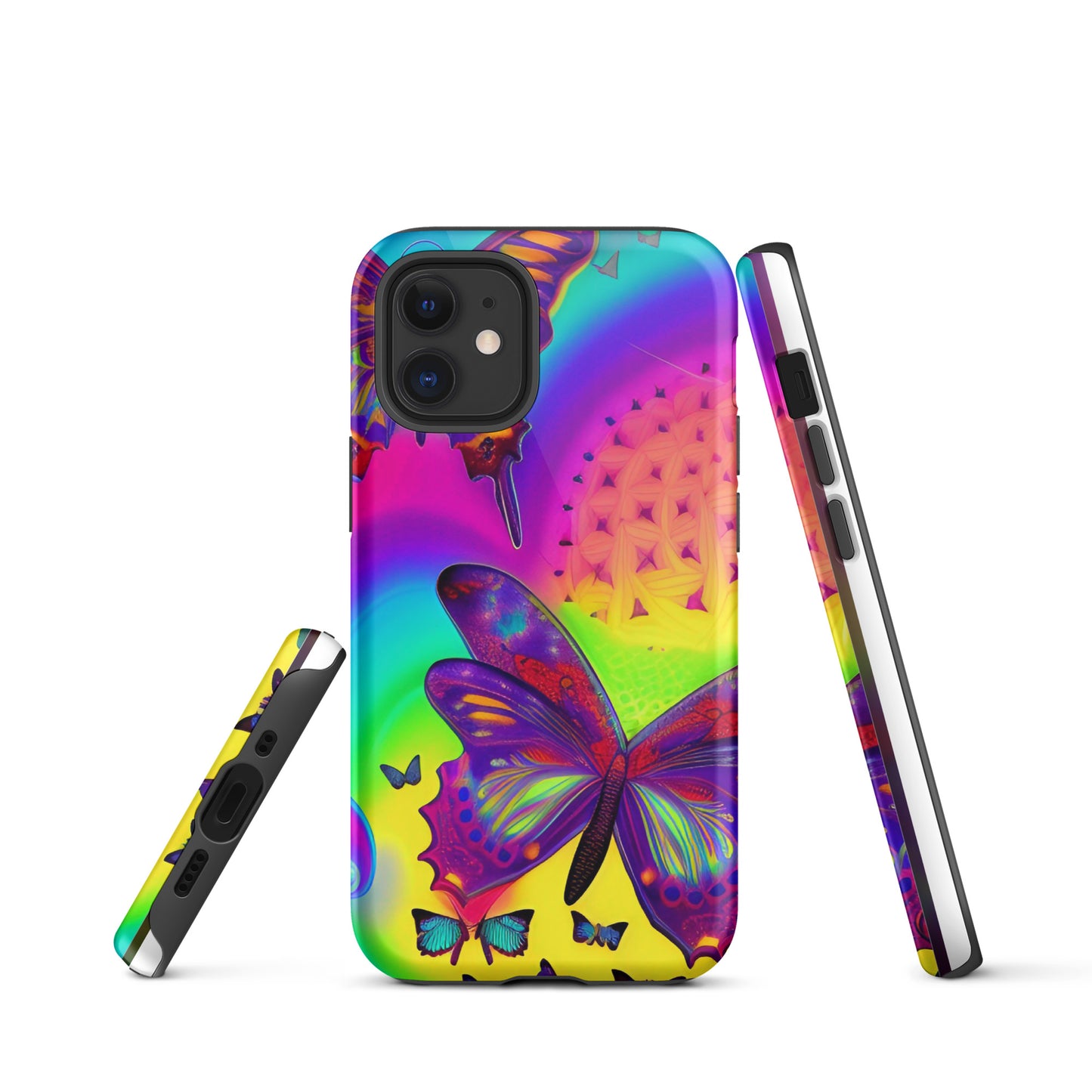 Tough iPhone case - Psychedelic Butterfly