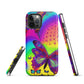 Tough iPhone case - Psychedelic Butterfly