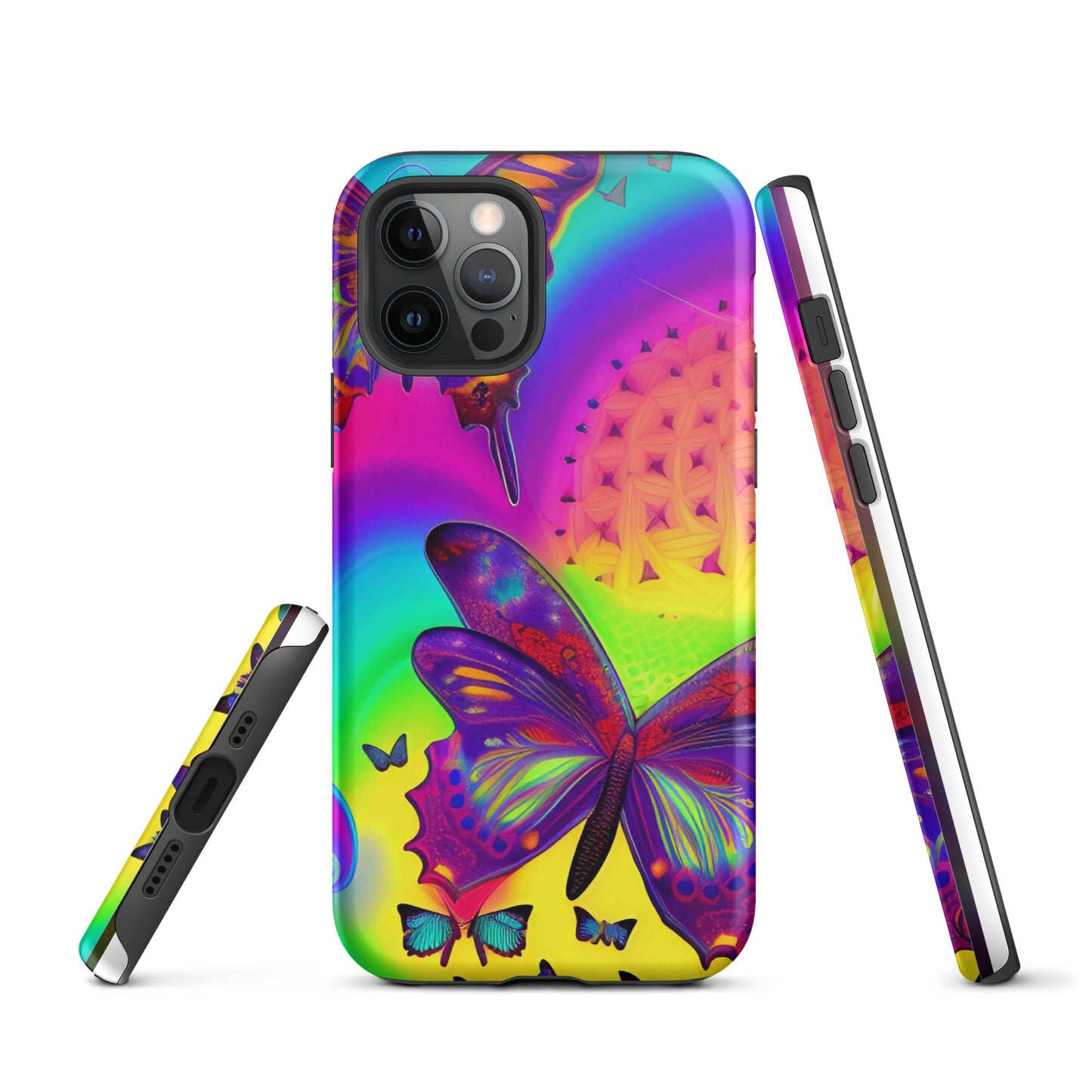 Tough iPhone case - Psychedelic Butterfly