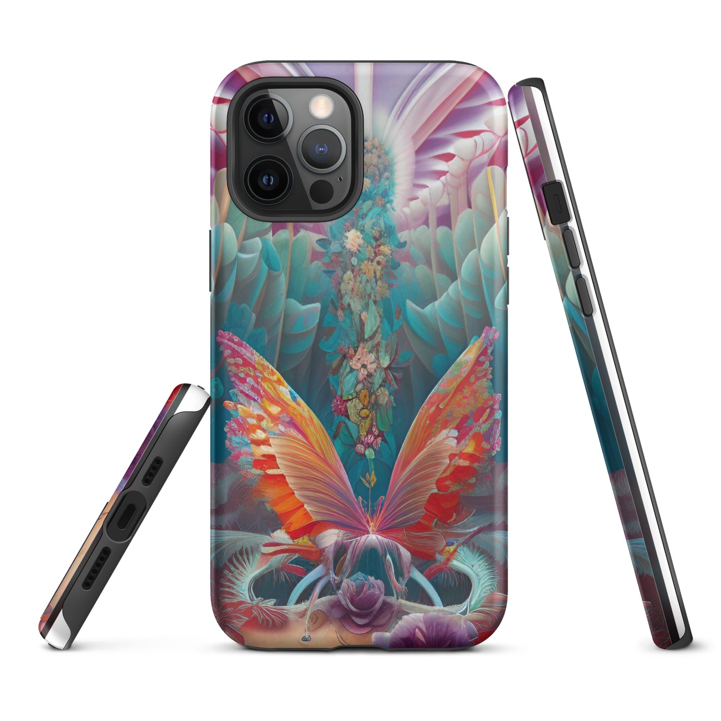 Tough iPhone case- Psychedelic Butterfly
