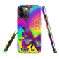 Tough iPhone case - Psychedelic Butterfly