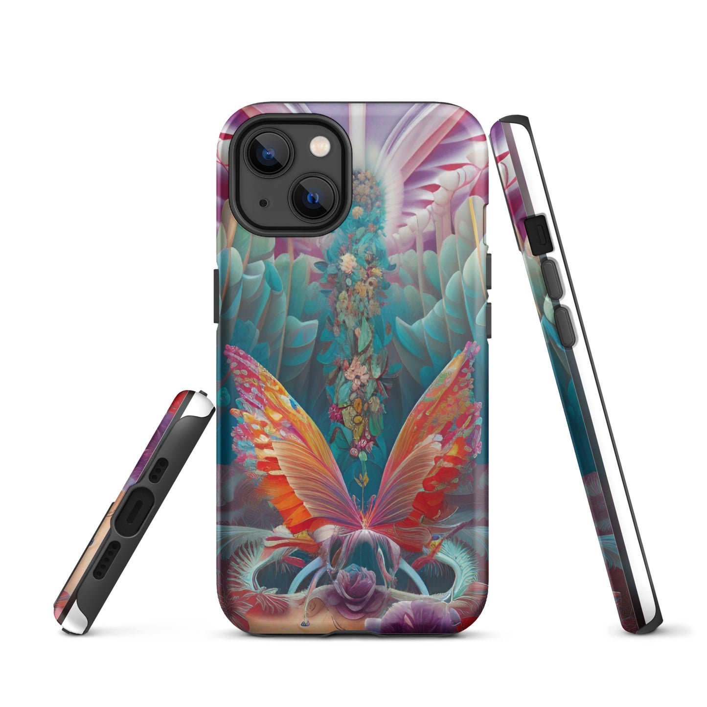 Tough iPhone case- Psychedelic Butterfly