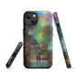 Tough iPhone case - Rainbow Street Scene