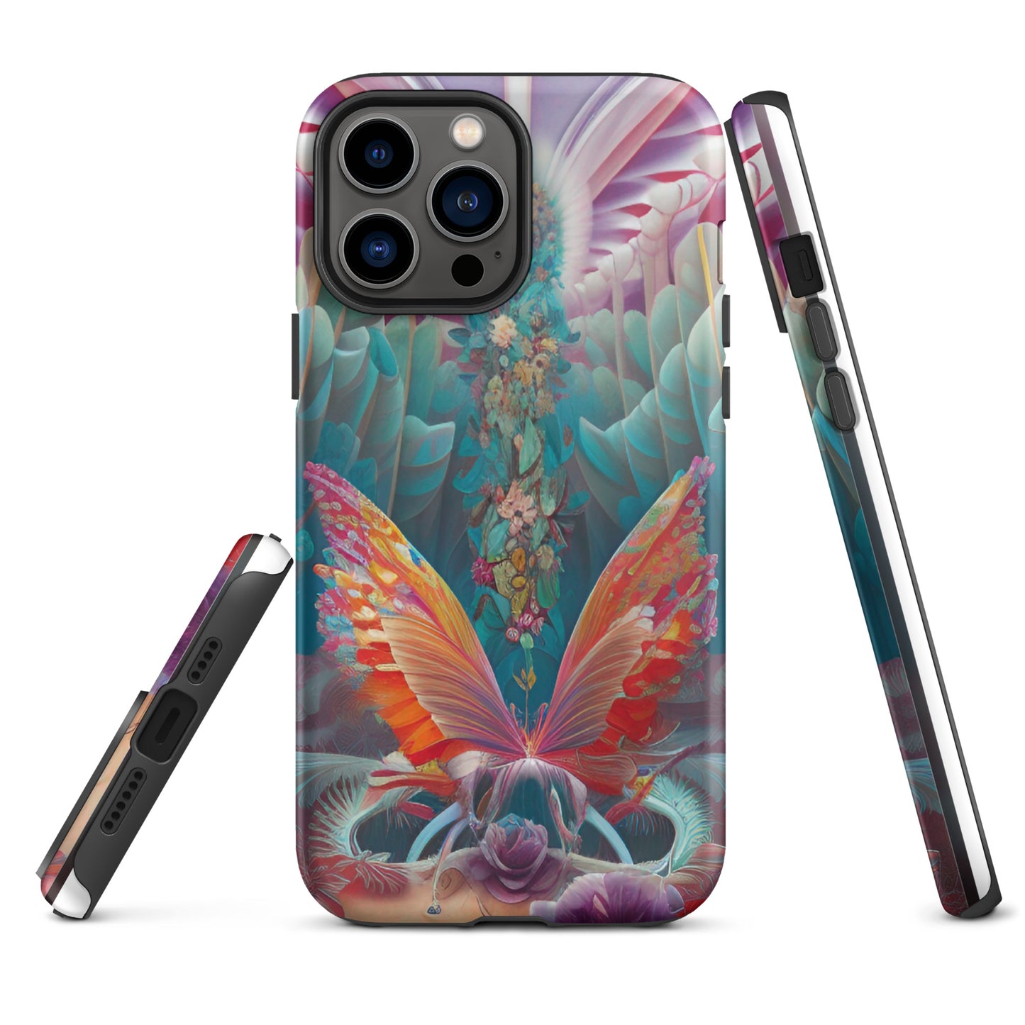 Tough iPhone case- Psychedelic Butterfly