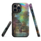 Tough iPhone case - Rainbow Street Scene