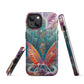 Tough iPhone case- Psychedelic Butterfly
