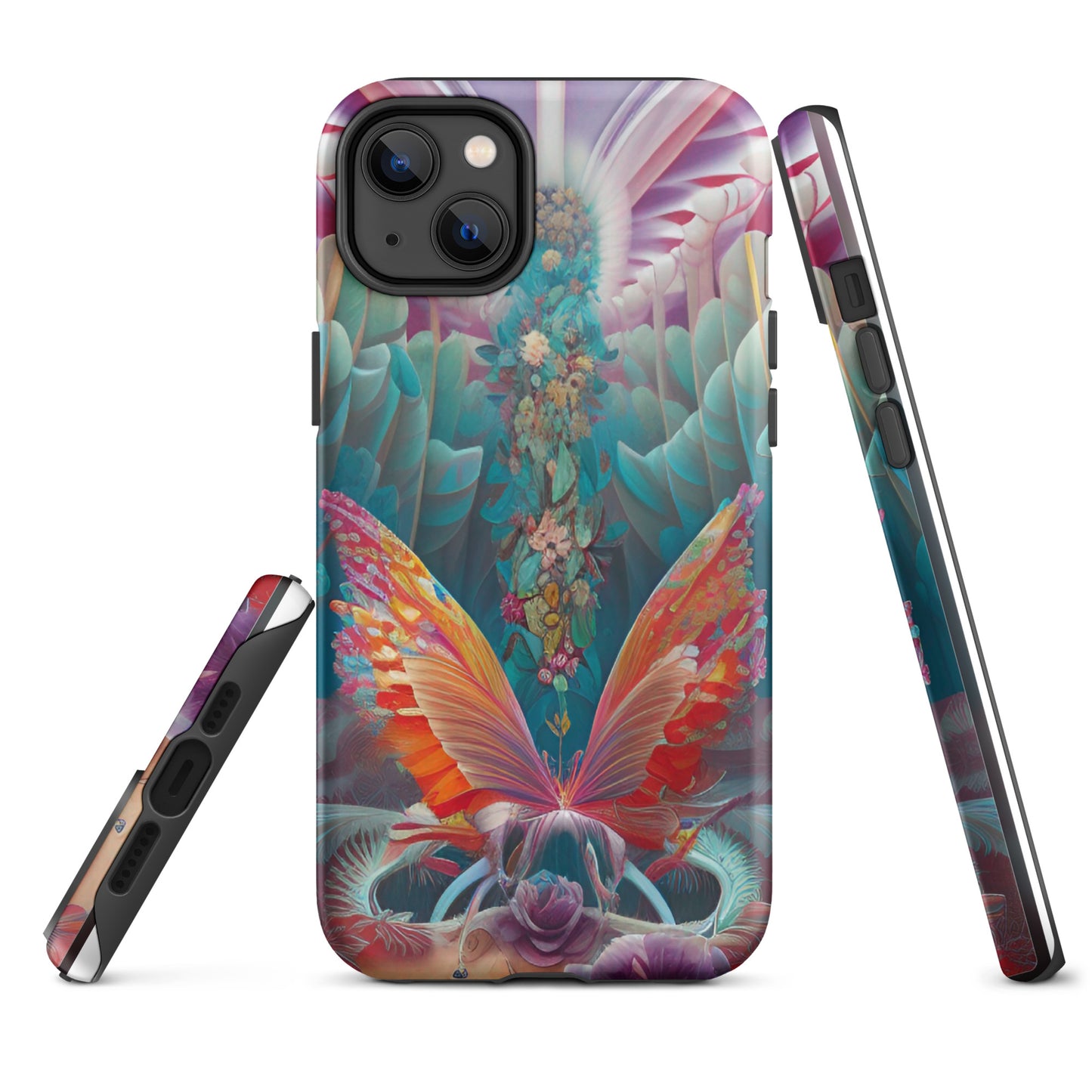 Tough iPhone case- Psychedelic Butterfly