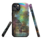 Tough iPhone case - Rainbow Street Scene
