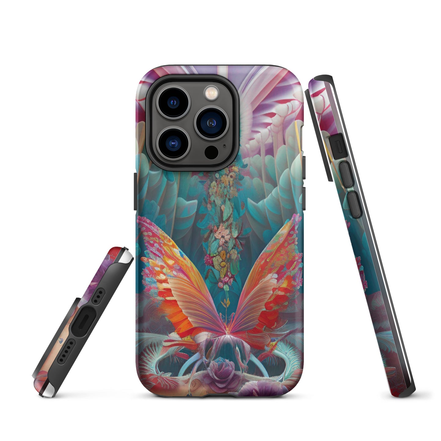 Tough iPhone case- Psychedelic Butterfly