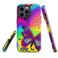 Tough iPhone case - Psychedelic Butterfly