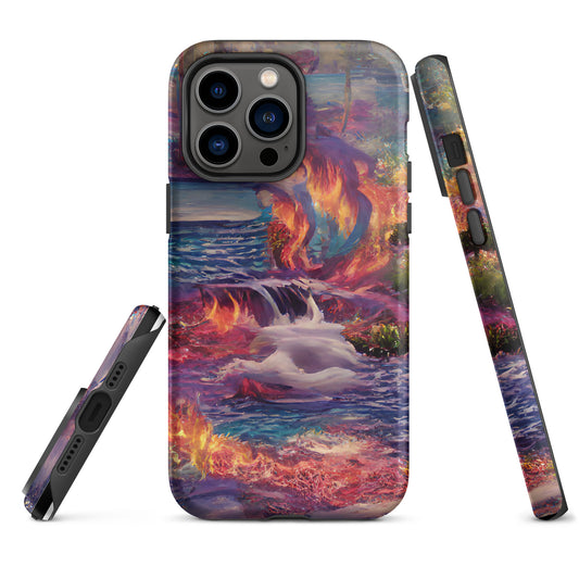 Tough iPhone case - Fire Lake